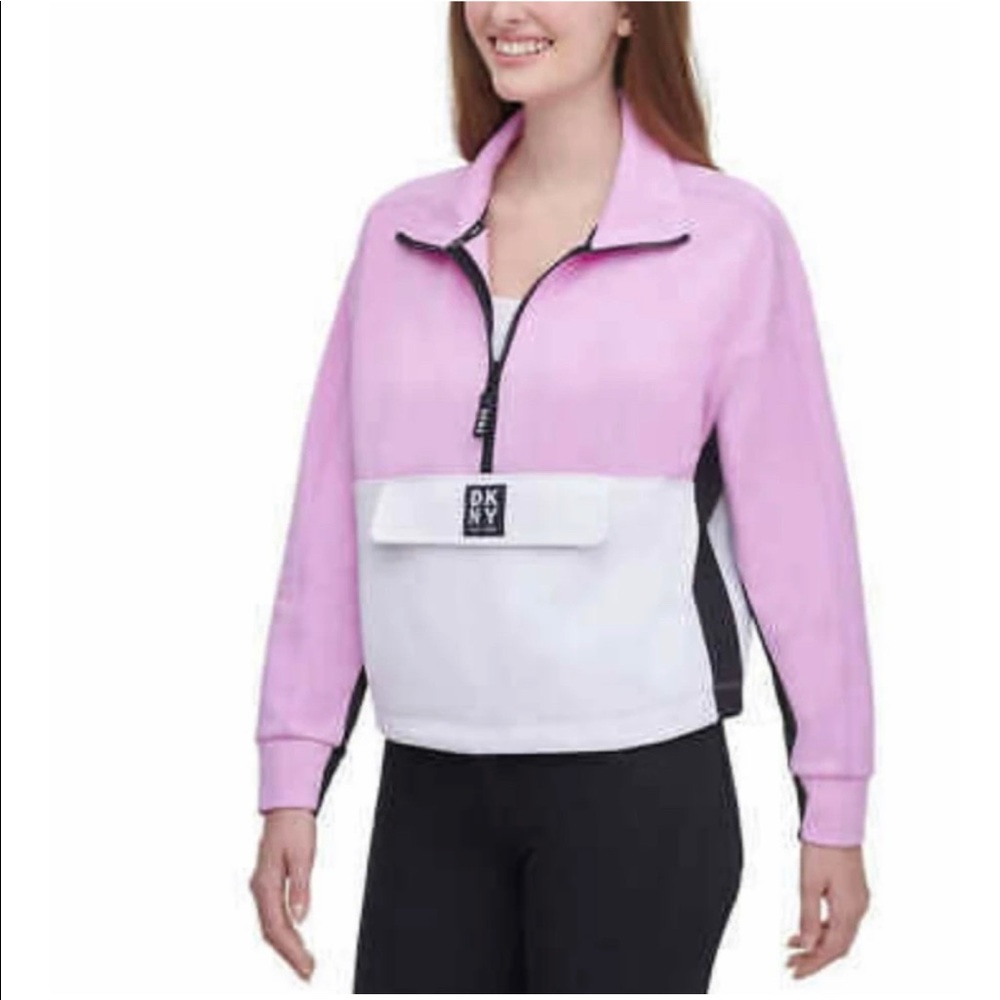DKNY SPORT LADIES 1/2 ZIP PULLOVER
